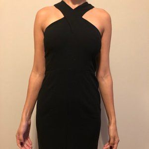 NWT Elizabeth and James Elliot Mini Dress Size 8 Black/Biscuit with Zipper Back